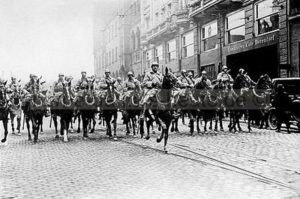 Französische Reiterstaffel in Essen, 1923, Foto Norbert Kozicki