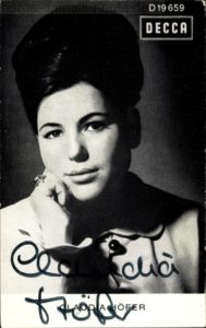 Autogrammkarte von Claudia Höfer, Foto Norbert Kozicki