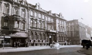 Hotel Schlenkhoff und Juwelier Hildwein, Mitte 1950er Jahre, Foto Stadtarchiv Herne