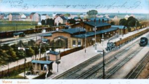 Alter Bahnhof, um 1910, Foto Stadtarchiv Herne