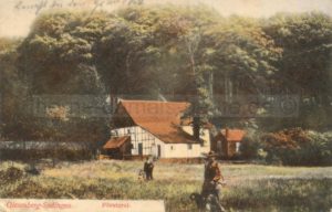 Gysenberger Wald mit Försterei, 1906, Foto Stadtarchiv Herne