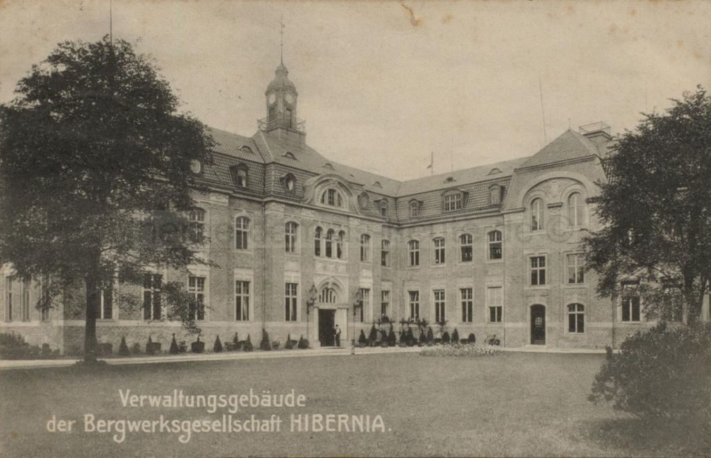 Das Herner Verwaltungsgebäude der Bergwerksgesellschaft Hibernia, 1906, Repro Stadtarchiv Herne