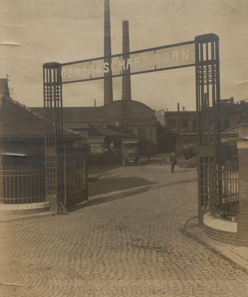 Eingang zur Gerwerkschaft Dorn an der Dornstraße, 1921, Repro Stadtarchiv Herne