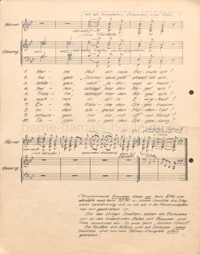 Nagel-Lied des Ritters Konrad von Strünkede, Seite 4, Repro Stadtarchiv Herne