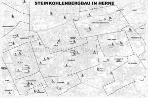 Steinkohlenbergbau in Herne, Zechen und Schachtanlagen, Stadt Herne, Fachbereich Vermessung und Kataster