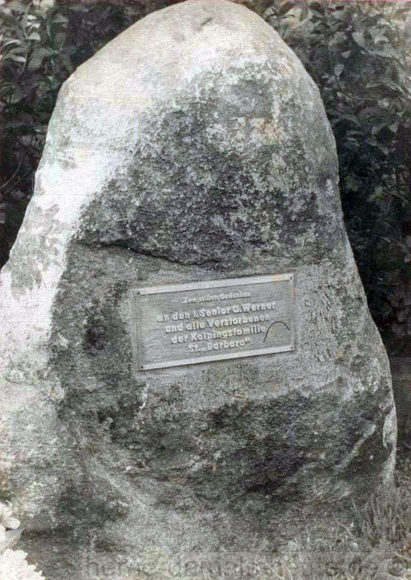 Gedenkstein für Ruhrkampf-Opfer Gustav Werner aus Röhlinghausen, Foto Stadtarchiv Herne