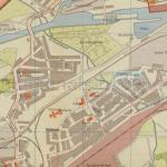 Ausschnitt Stadtplan Herne von 1965, Repro Stadtarchiv Herne