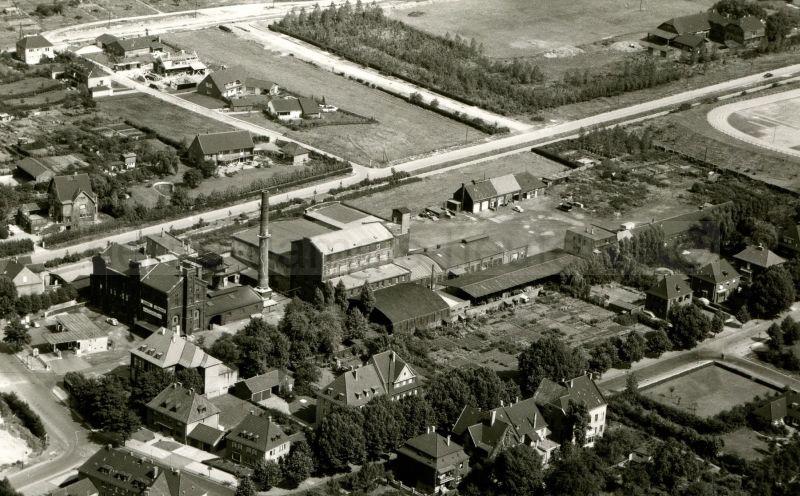 Luftbildaufnahme der Herner Kühl- und Lagerhaus GmbH, undatiert, Repro Gerd Biedermann