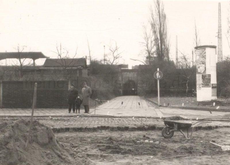 Möllertunnel, Ansicht Nordseite (Bahnhofsplatz), 1968, Foto Stadtarchiv Herne