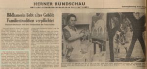 Westfälische Rundschau, Ausgabe Herne vom 20./21. Juli 1968, Repro Stadtarchiv Herne