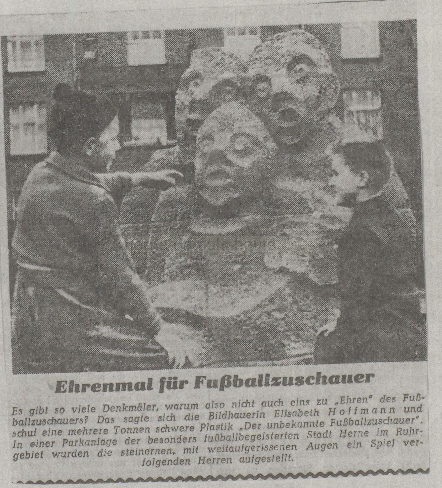 Westfälische Rundschau, Westfalenteil vom 24./25.01.1959, Repro Stadtarchiv Herne