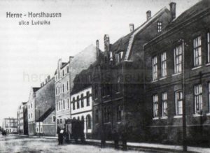 Ansichtskarte der ehemaligen Ludwigstraße - 'ulica Ludwika' - in Herne-Horsthausen, um 1915, Repro Stadtarchiv Herne