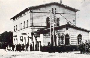 Bahnhof Herne-Bochum der Köln-Mindener-Eisenbahn, eröffnet am 15. Mai 1847, Repro Stadtarchiv Herne