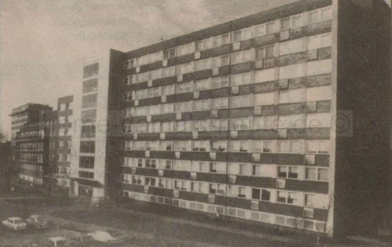 Der Neubau des St. Anna Hospitals, um 1967, Wochenblatt vom 26.09.2001, Repro Stadtarchiv Herne
