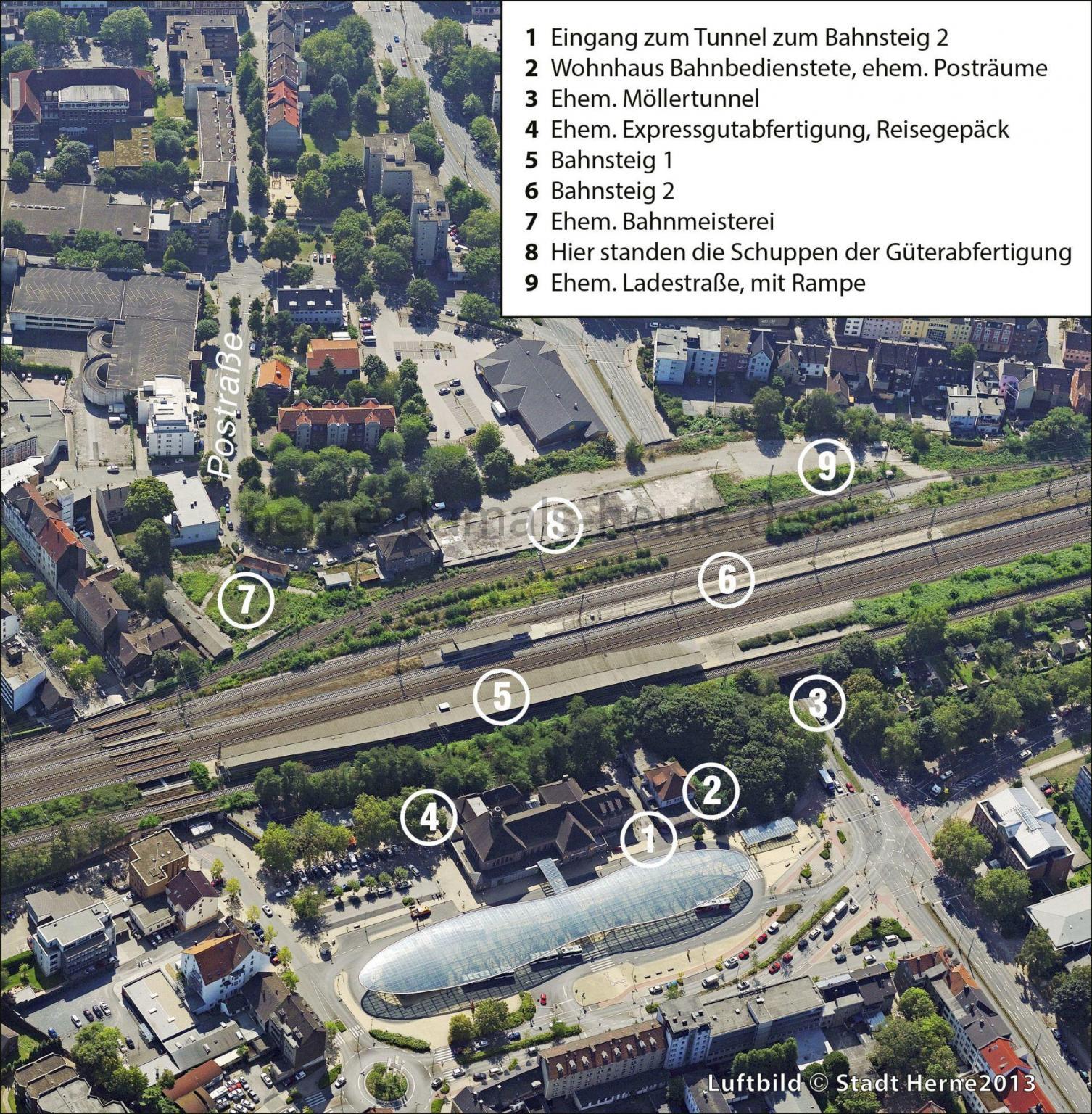Herne Bahnhof Herne von damals bis heute